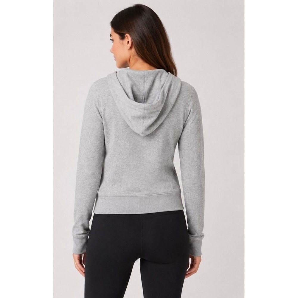 Nike Womens The Athletic Dept Full Zip Hoodie Heather Grey Swoosh Logo Size M - Picture 2 of 5